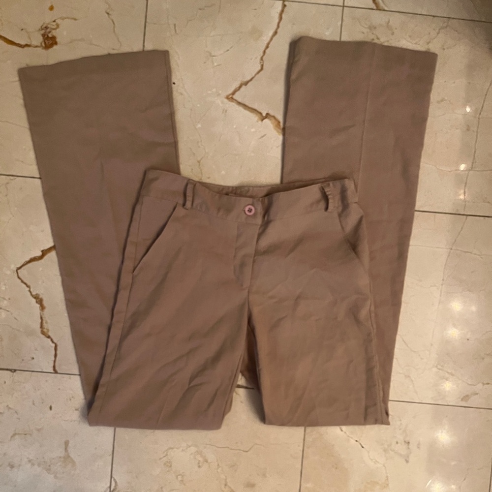 Woman’s/junior Tan Striped Pants - Picture 1 of 4